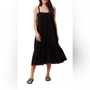 Jenni Kayne Summer Tiered Dress - Black Size Medium - Brand New w/ Tags